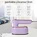 Travel Steam Iron for Clothes, Portable Mini Handheld Lightweight Steamer, 180° Rotatable,Ironing & Steaming 2 in 1,Dorm Room Essentials,Garment Hand Multi-directional Applicable Steamer ﻿