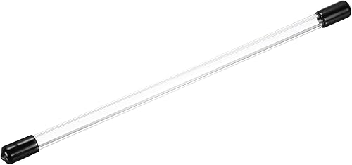 Miniatura 21 de MECCANIXITY Tubo de Almacenamiento Transparente 23x25mm Pequeño Tubo de Plástico Redondo con Tapas Botella Contenedor Rígido 300mm/12 Pulgadas