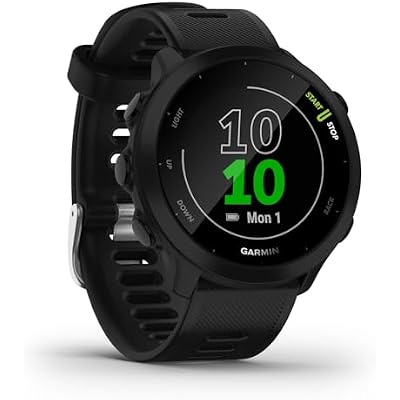 Garmin Forerunner 55 GPS Running Smartwatch, Black