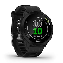Garmin Forerunner 55, Reloj inteligente para runni...: Utiliza los perfiles de actividad preinstalados para carrera, carrera pista, natación, virtual run, ciclismo, pilates, HIIT y muchos más. Los entrenamientos diarios recomendados te permiten entrenar según tu nivel de estado físico y el tiempo de recu...