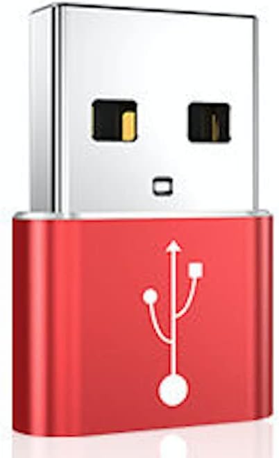 USB C Female to USB A Male Adapter Pack 2 ,Type C Charger Plug Power Converter for Apple Watch Series 7,iPhone 11 12 13 Max,iPad Pro 2020 Mini 6 6th Generation 2021,Samsung Galaxy S20 S21 (Silver)