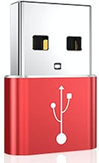 USB C Female to USB A Male Adapter Pack 2 ,Type C Charger Plug Power Converter for Apple Watch Series 7,iPhone 11 12 13 Max,iPad Pro 2020 Mini 6 6th Generation 2021,Samsung Galaxy S20 S21 (Silver)