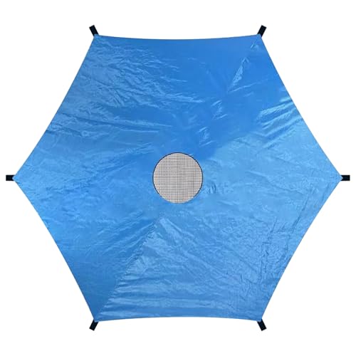 Housse d'ombrage pour trampoline de jardin transformé en aire de jeux fraîche en été