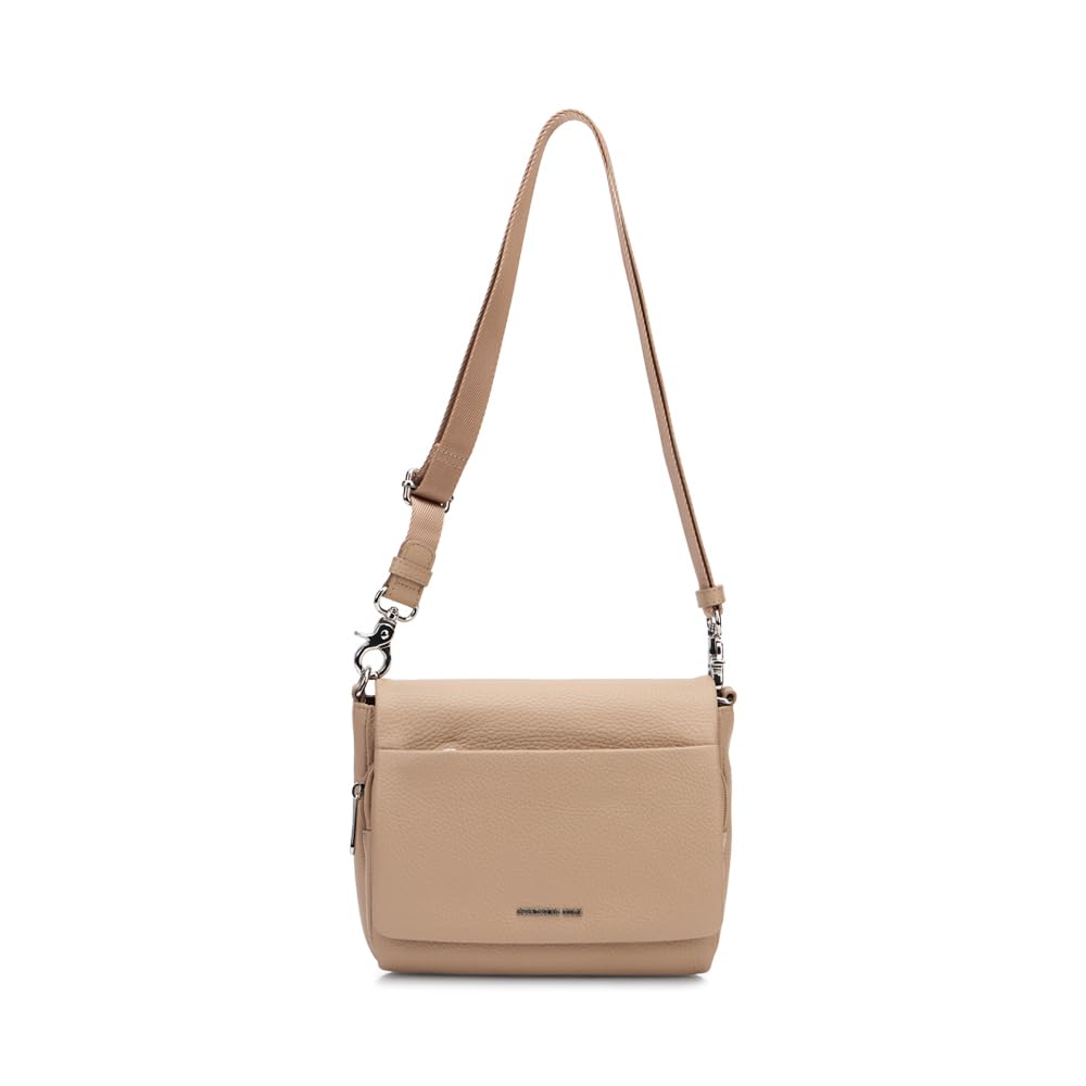 Mandarina Duck Mellow Leather Crossover Women's, Warm Taupe, Taglia Unica