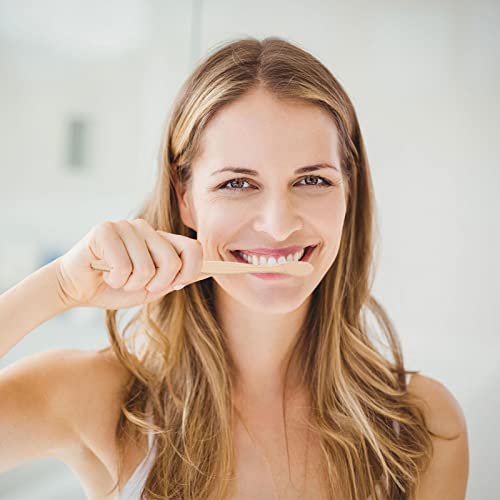 Escova De Dentes De Bambu De Cerdas Macias - Conjunto de escova de dentes de carvão de bambu macio 1