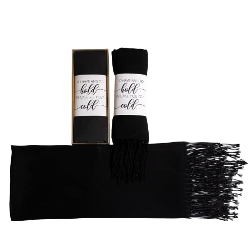 Pashmina Shawls and Wraps for Wedding, Pashmina Shawls and Wraps for Evening Dresses, Shawl Wraps Scarves for Women, Wedding Favors Gifts for Guests in Bulk, Bridal Shawl, Bridesmaid Gift (Black)4
