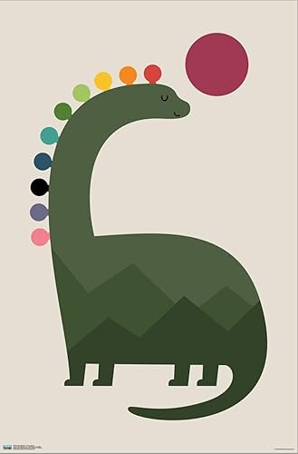 Miniatura 2 de Trends International Andy Westface - Póster de pared de lienzo iluminado con diseño de dinosaurio
