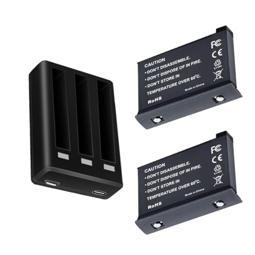 LOVAMORIN 2-Pack Replacement Battery & AC Wall Charger Kit 1630mAh High Capacity Battery Compatible with Insta360 One X2 360 Degree Action Camera Dual Charging Station Smart Protection