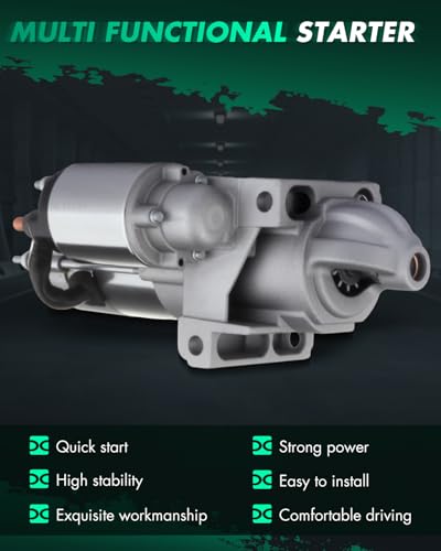 Image of SCITOO Starters New Compatible for Chevrolet Express Vans 5.7L(350) V8 1999-2002 for GMC Savana Vans 8.1L(496) V8 2001-2002 C6500 GM 8.1L(496) V8 2001-2005 C70 GM 6.0L(366) V8 1996-1998 6449N SDR0019