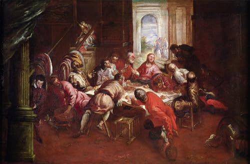 Tableaux peinture sur toile La Cène pour sublimer un grand mur de chambre