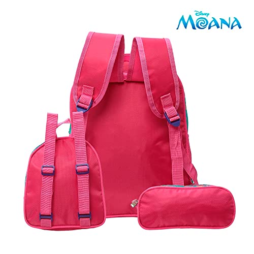 Kit Mochila Infantil de Costas Moana + Lancheira Térmica + Estojo