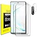 Samsung Galaxy Note 10 Plus Tempered Glass Screen Protector with Camera Lens Protector [3D Curved] [Fingerprint unlock] Clear Full Screen Coverage Protector for Samsung Note 10+ 6.8 inch [2+2 Pack]