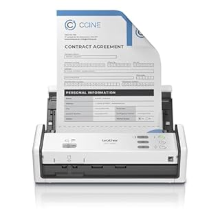 Brother ADS-1350W Wireless Compact Desktop Scanner | Scan Speeds of Up to 30ppm | Single Pass Double-Sided Scanning