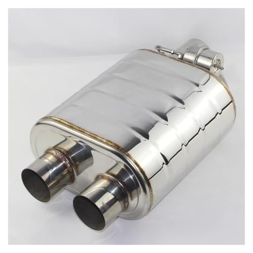 Silencieux d'échappement 76mm en acier 304 avec valve et télécommande pour voiture