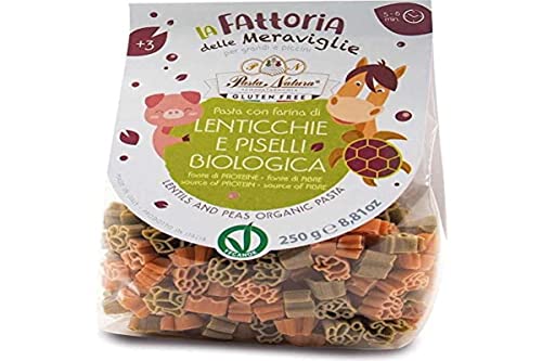 PÂTES (LENTILLES ET POIS POUR ENFANTS) ANIMAUX SANS GLUTEN BIO 250 g - PASTA NATURA Cover