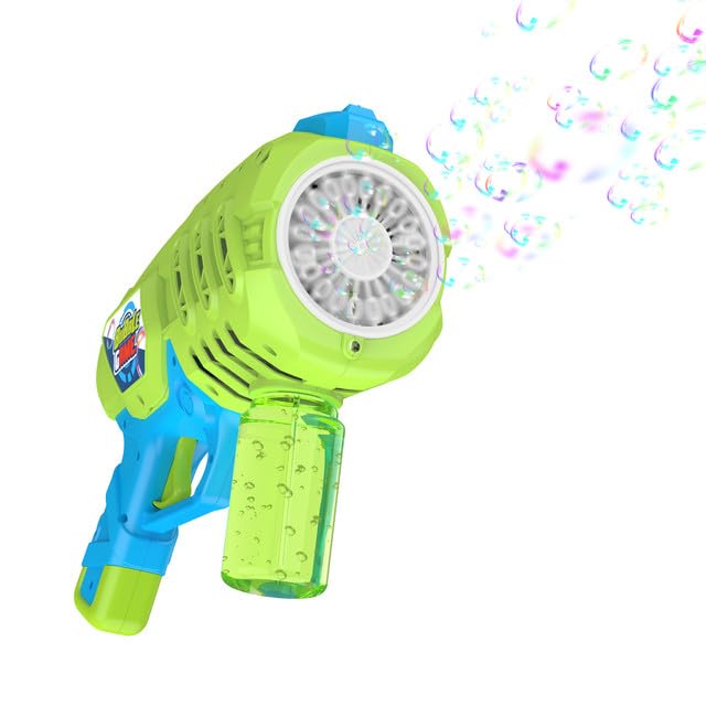 ( similar ) Contixo Bubble Blaster - Bubble Machine 20 Holes with Bubble Refill Solution, Toys Bubble Blasters for Boys & Girls 3-12, Summer Toys for Toddlers, Outdoor Toy, Birthday, GB3 Green