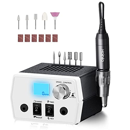Professional Nail Drill, 30000rpm Acrylic Nail Drill with LED Display, Portable Electric Nail File Machine Efile Drill for Acrylic Nails, Home and Salon Use