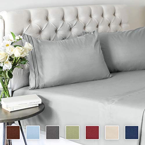 Queen Size Sheet Set - 4 Piece Set - Hotel Luxury Bed Sheets