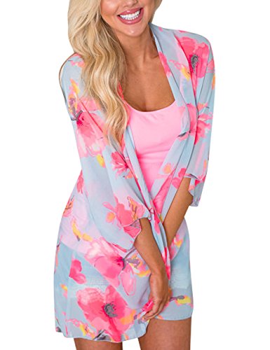 Yonala Summer Womens Beach Wear Cover up Swimwear Beachwear Bikini Cardigan4