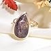 Natural Iolite Oval Shape Handmade Statement Ring 925 Sterling Silver Wedding Gift Jewelry Gift for Her (8.5)