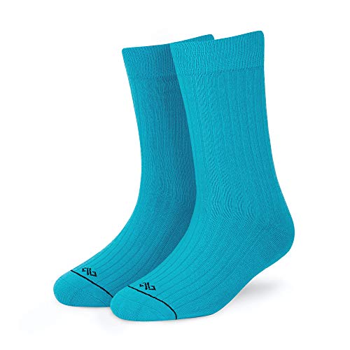 Image of DYNAMOCKS Men's and Women's Combed Cotton Crew Length Socks (Pack of 1, Multicolour) (Size UK 7-12)