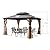 PURPLE LEAF Hardtop Gazebo 10' X 14' Metal Roof with Netting and Curtains Hard Top Backyard Patio Gazebos Permanent Canopy Deck Garden Hot Tub Outdoor Pavilion