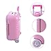 Barwa 18 inch Doll Travel Set Suitcase Pink Suitcase and Camera with Sunglasses Flower Hair Clip and Play Card