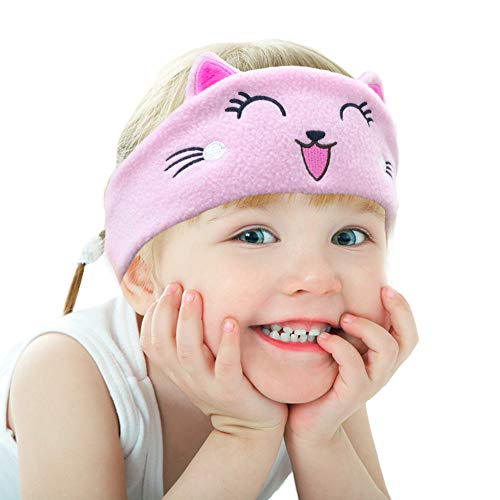 CHOKMAX Kids Headphones, Volume Limiting with Ultra Thin Adjustable Speakers Soft Children Fleece