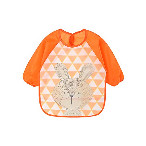 Yealoo Set di 4 Bavaglini Manica lunga