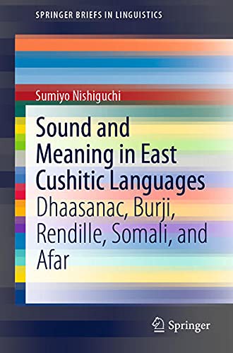 Buy Sound and Meaning in East Cushitic Languages — BookShops.in