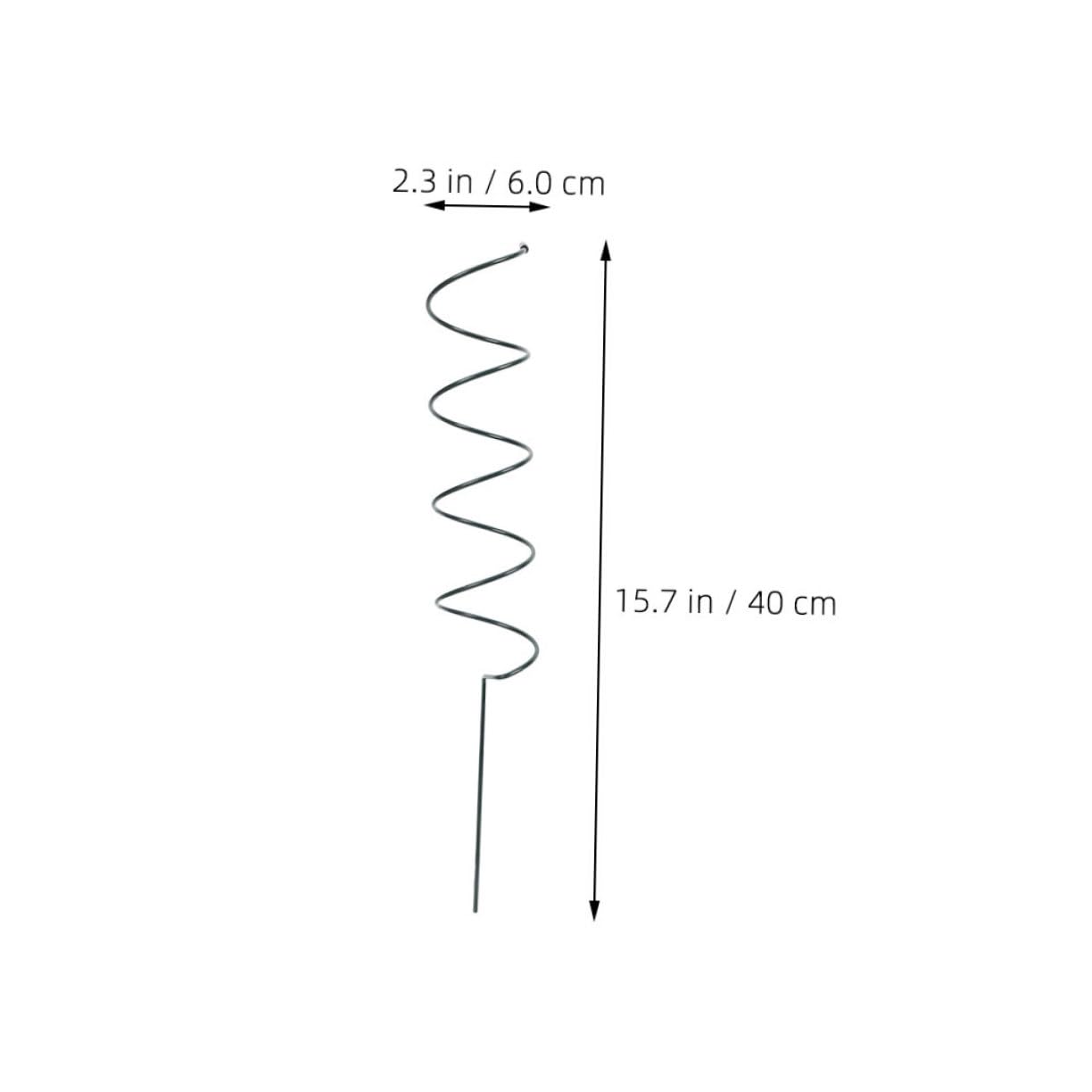 Yardwe Lot de 8 Tuteurs Spirale en Fer pour Plantes Grimpantes, Support Solide et Facile à Insérer, pour Jardin Extérieur et Protection Croissance