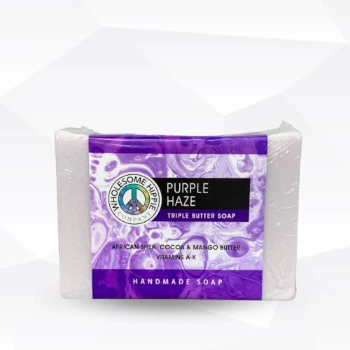Wholesome Hippy Naturals Purple Haze Triple Butter Soap, 6.6 oz image 2