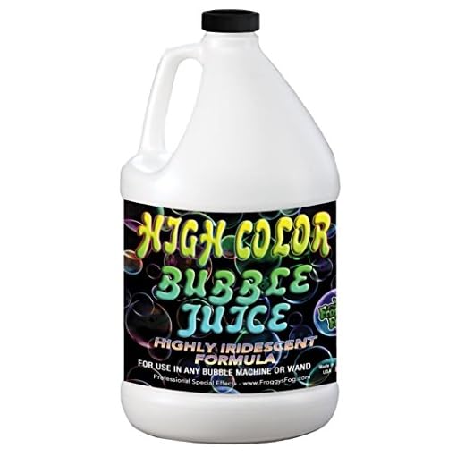 Froggys Fog - High Color Bubble Juice - Strong, Long-Lasting, Iridescent - Compatible With All Bubble Machines and Bubblers - 1 Gallon