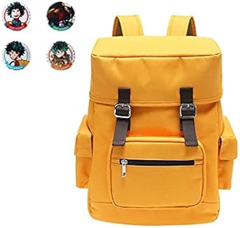 Amazon 僕のヒーローアカデミア 緑谷出久 デクの黄色いリュック 特製缶バッジ4個付き 限定品 アニメ 萌えグッズ 通販