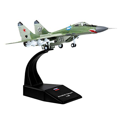 HANGHANG 1:100 MIG-29 Fighter Metal Plane Model Military Airplane for Collection or Gift