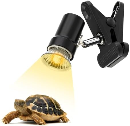DOMICA Reptile Heat Lamp with 50W UVA UVB Light Bulb — main product photo from Amazon listing (ASIN B0CFZG91FH)