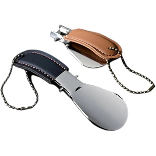 4909[靴ベラ]コンパクトシューホーン ブラック