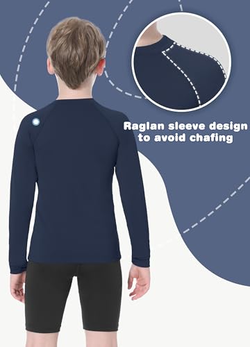 Image of MIVEI Toddlers Full Zip Up UV Rash Guard SPF Swim Shirts - Baby Boys Girls Long Sleeve Sun Protection Shirts Quick Dry UPF50+