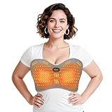 Yabuu Chest Breast Massage Heating Pad Relieve Breast Swelling, Blockage,Breast Hyperplasia Pain,Lactation Milk Stasis,Breast Nodule 3 Temperature,Time,Massage Settings Easy Carrying Thoughtful Gift