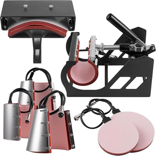 Máquina de prensa térmica 8 en 1 1000W para camisetas miniatura 2
