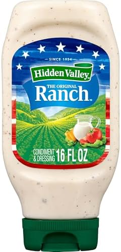 Hidden Valley Original Ranch Condiment and Dressing, Easy Squeeze Bottle, 16 Fl Oz (Package May Vary)