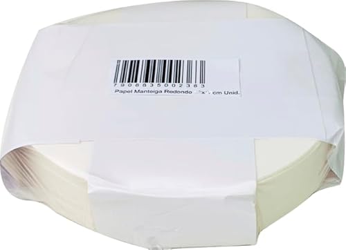 Papel Manteiga Redondo Greacepel 24x24cm 400 Unidades