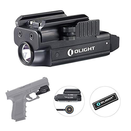 Olight Bundle PL MINI Valkyrie Rechargeable Flashlight Cree LED 400 Lumen with magnetic usb charger and patch