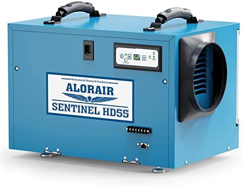 ALORAIR Commercial Dehumidifier 113 Pint, with drain Hose for Crawl Spaces, Basements, Industry Water Damage Unit, Compact, Portable, Auto Defrost, Memory Starting, 5 Years Warranty, Sentinel HD55