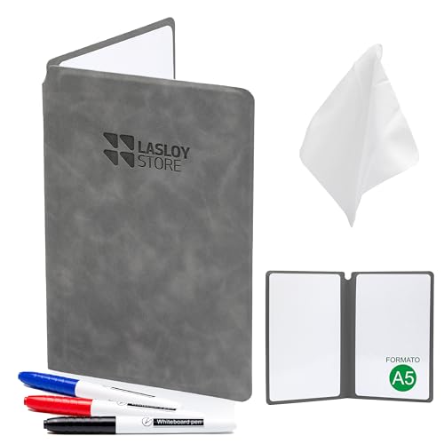 Lavagna Bianca, Piccola Cancellabile Portatile da Scrivania A5, Lavagnetta Quaderno, Accessori Ufficio e Università