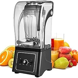 ADITAM Licuadora Multifuncional 4l, Rompe Hielo con Tapa Insonorizada De 8 Mm De Espesor, Rompedor De Pared Silencioso con Tapa, 8 Cuchillas De Acero Inoxidable Oblicuas Engrosadas Estereoscópicas