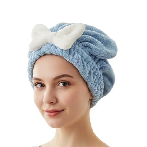 Genérico Toalla De Secado para El Pelo,27x26cm Absorbente Suave Turbante para El Cabello con | Envoltorio De Toalla para Pelo Mojado,para Hogar, Viaje, Playa, Natación, Ducha, Baño, Gimnasio
