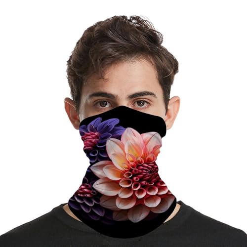 Neck Gaiter Face Mask Breathable Wind-Proof Face Cover Blooming Plants Sun Cooling Dustproof Mask Balaclava Bandana Headwear for Men Women miniatura 3