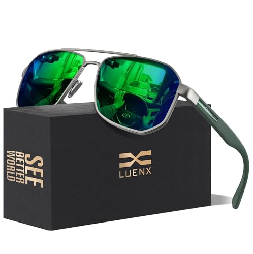 LUENX Polarized Aviator Sunglasses for Men