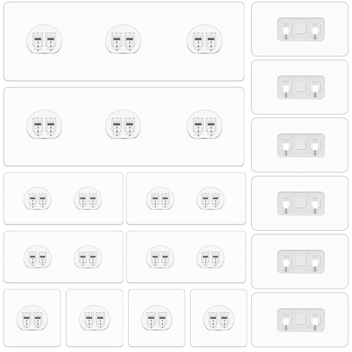 La mejor comparación de Sistemas de adhesivos de montaje - 5 favoritos. 34 Paquete de 16 Tiras Adhesivas para Estanteria Ducha, Ganchos Adhesivos Para pared Adhesivos para Ducha de Repuesto Transparentes y Impermeables, Pegatinas Adhesivas de Repuesto...